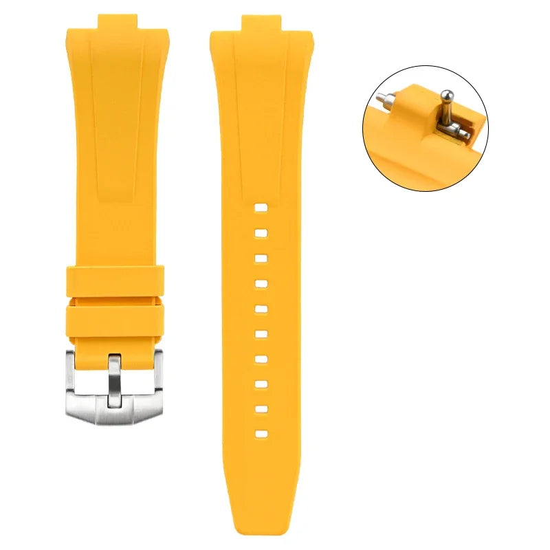 Bracelet en caoutchouc fluoré pour Citizen NJ0150 NJ0151 0155, boucle en acier inoxydable, libération rapide, FKM Sport, étanche, 9mm