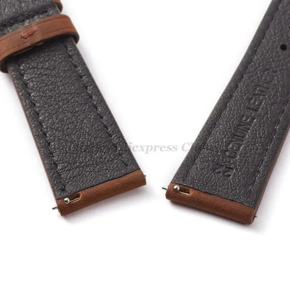 Vintage quick-release watch strap, 18mm 19mm 20mm 21mm 22mm, black brown, wristband, stainless steel buckle accessories