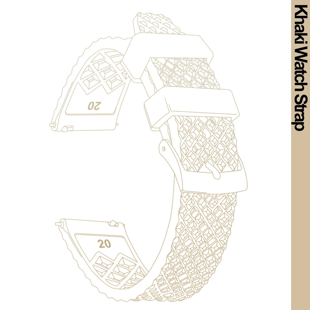 Cinturino per orologio Rapide Premium in gomma a nido d'ape - Universale