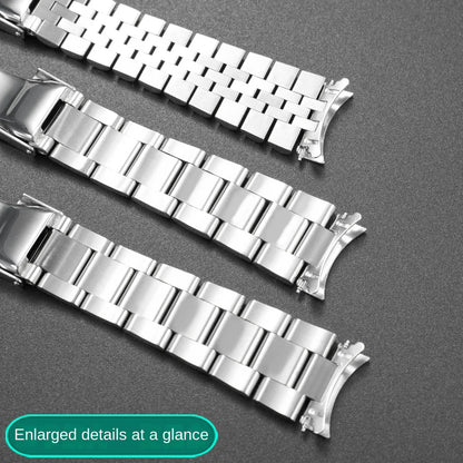 Cinturino per orologio in acciaio inossidabile da 18 mm/19 mm con estremità curve per Seiko 5. Sxns80/79/79k/77k/73 SNK381K1/391K1/357K1/361K1/385K1/393