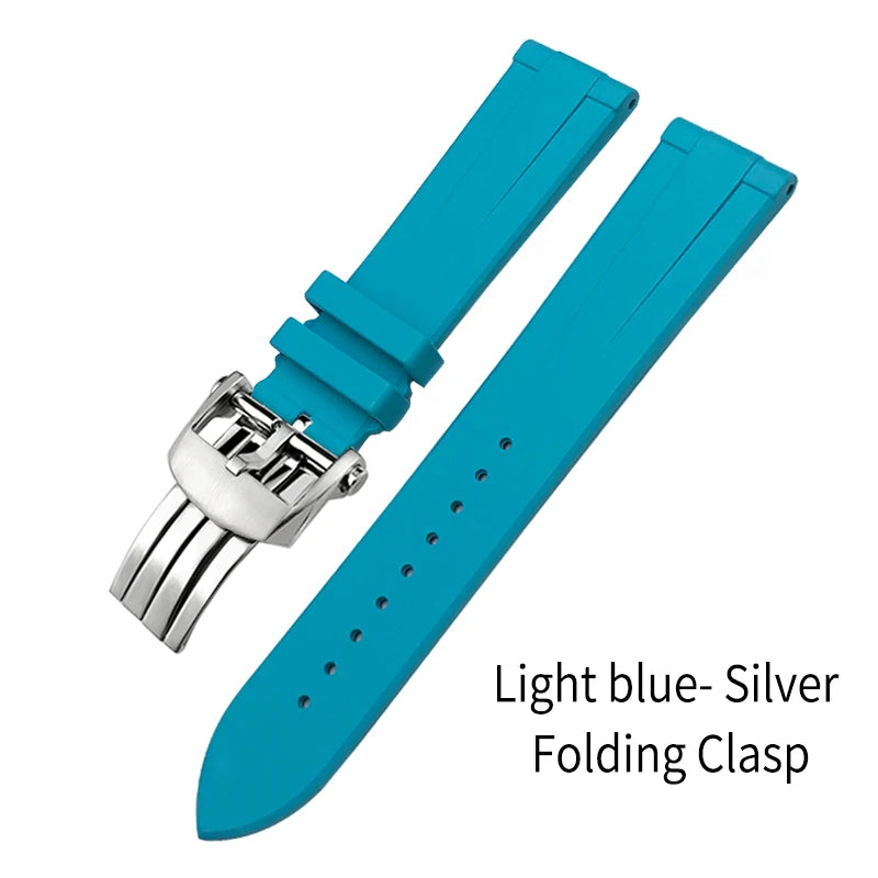 Bracelet de montre en caoutchouc fluoré FKM à dégagement rapide, 21mm 22mm, pour Breitling Navitimer Avenger Superocean, bracelet de montre souple coloré