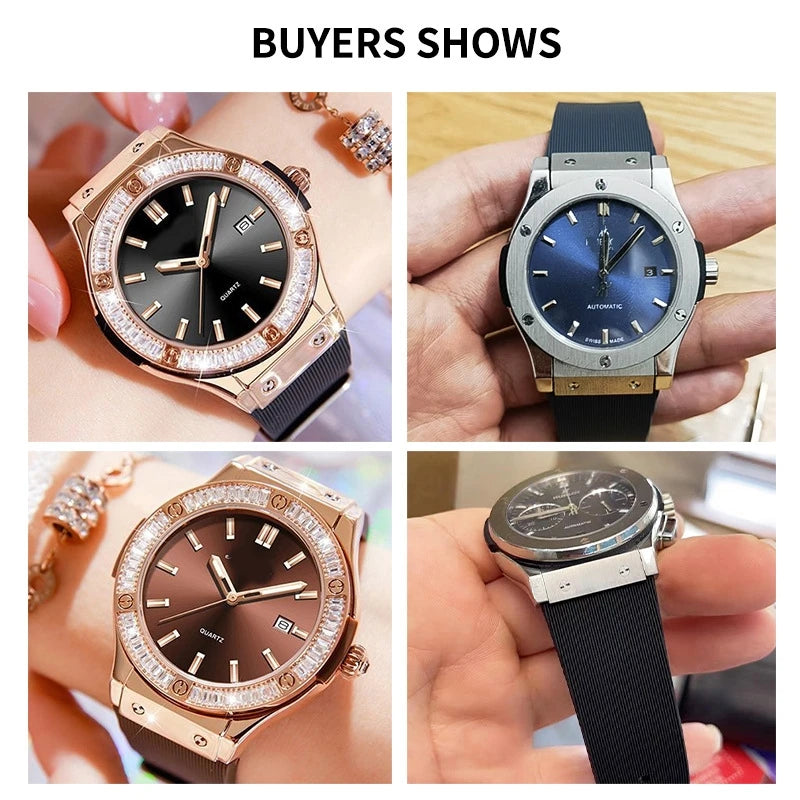 13x20 16x21 16x23 19x26mm pour Hublot Big Bang classique Fusion Bracelet de montre élastique homme femmes Bracelet accessoires de remplacement