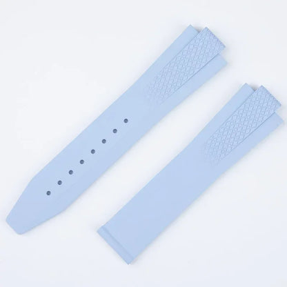 Bracelet de montre en caoutchouc fluoré FKM souple de qualité supérieure pour bracelet Longines HydroConquest GMT V.H.P. Étanche 22 mm pour cadran 41/42 mm