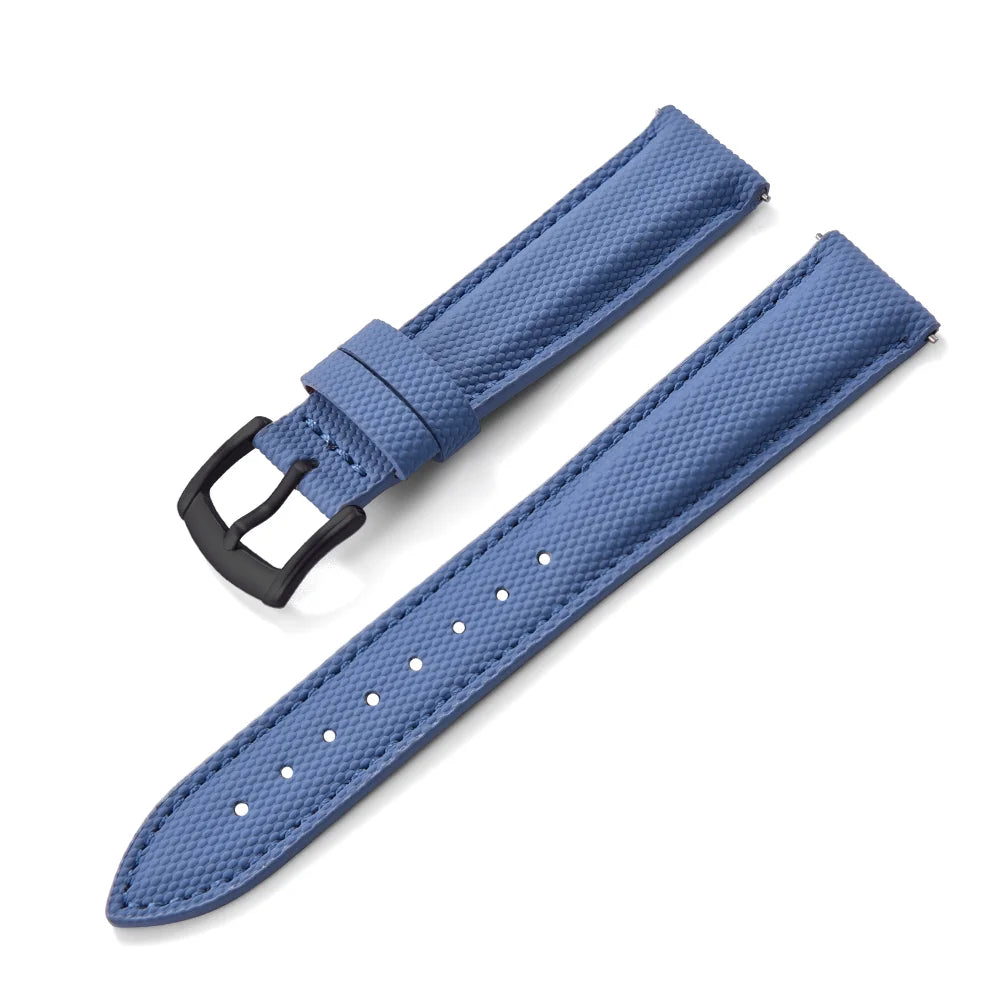 New Sailcloth Coated Sport Watch Strap 18/19/20/22mm Quick Release Waterproof Wristband for Huawei/Samsung Smartwatch Accessories