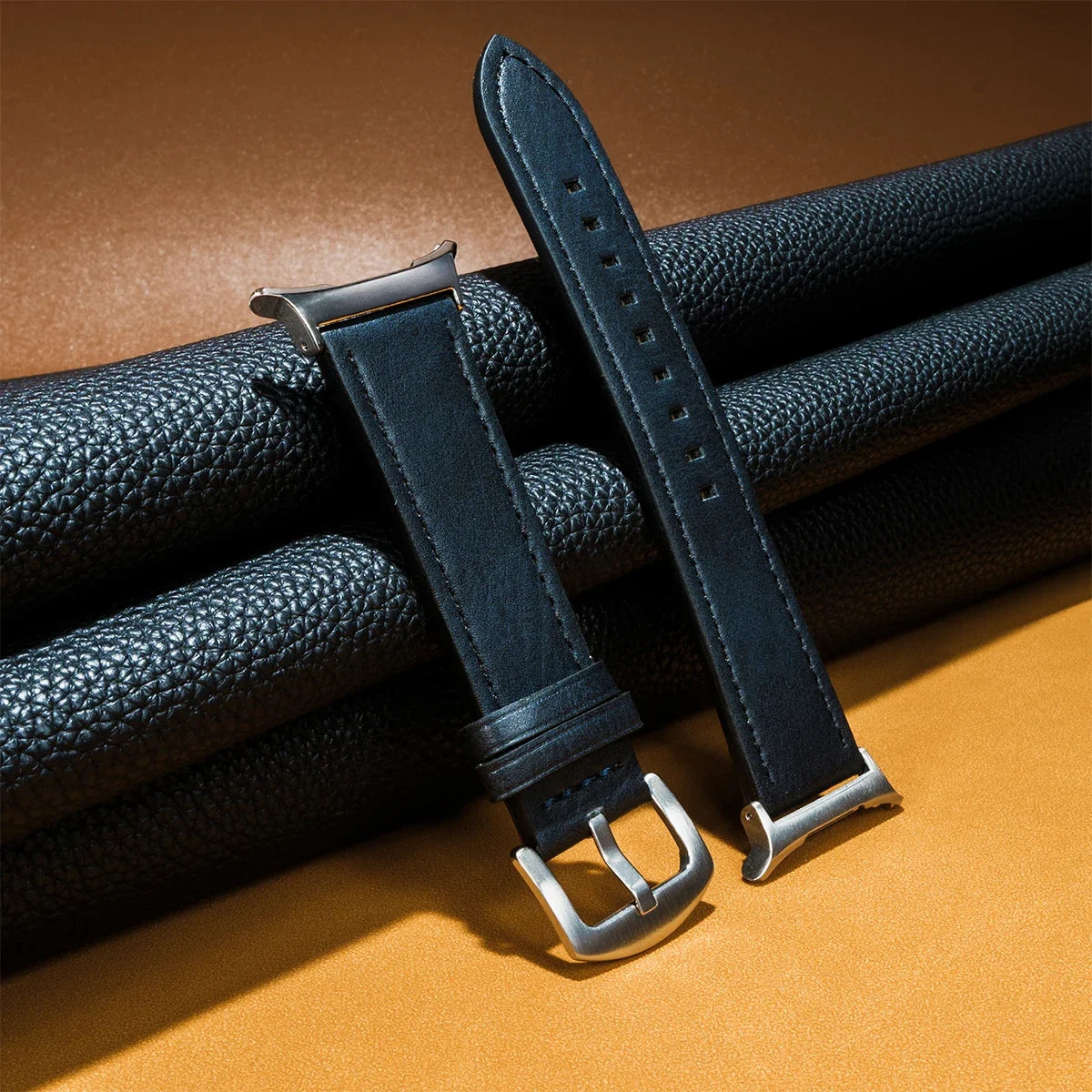 Gapless Leather Strap for Samsung Galaxy Watch 9 Ultra 47mm, compatible with Galaxy Watch 8 7 Ultra 47mm, Fast Delivery