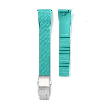 Bracelet montre Racing / Aviateur en caoutchouc Premium - Rapide, Boucle Déployante - A Découper