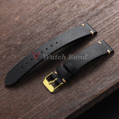 حزام ساعة من جلد "إبسوم" الطبيعي بالكامل للرجال طراز Armani AR11105 1979 2501، حزام عالمي بمقاسات 18 مم 19 مم 20 مم 22 مم، إكسسوارات معصم