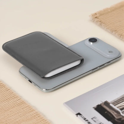 Étui de protection en cuir PU magnétique MagSafe pour batterie externe, compatible avec le chargeur portable iPhone 17 Air