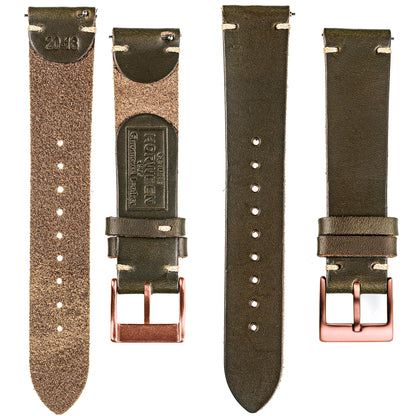 Horween US Chromexcel bracelets de montre en cuir marron souple bracelets en cuir faits à la main 18mm 20mm 22mm