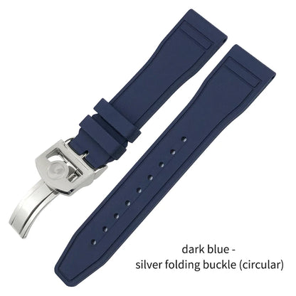 Cinturino per orologio in caucciù fluorurato naturale impermeabile di alta qualità per IWC Big Pilot's TOP GUN 20 mm 21 mm 22 mm FKM