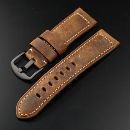 Italian Top Layer Cowhide Leather Strap Men's Retro Genuine Leather Watchband 20MM 22MM 24MM Compatible with PAM111 441