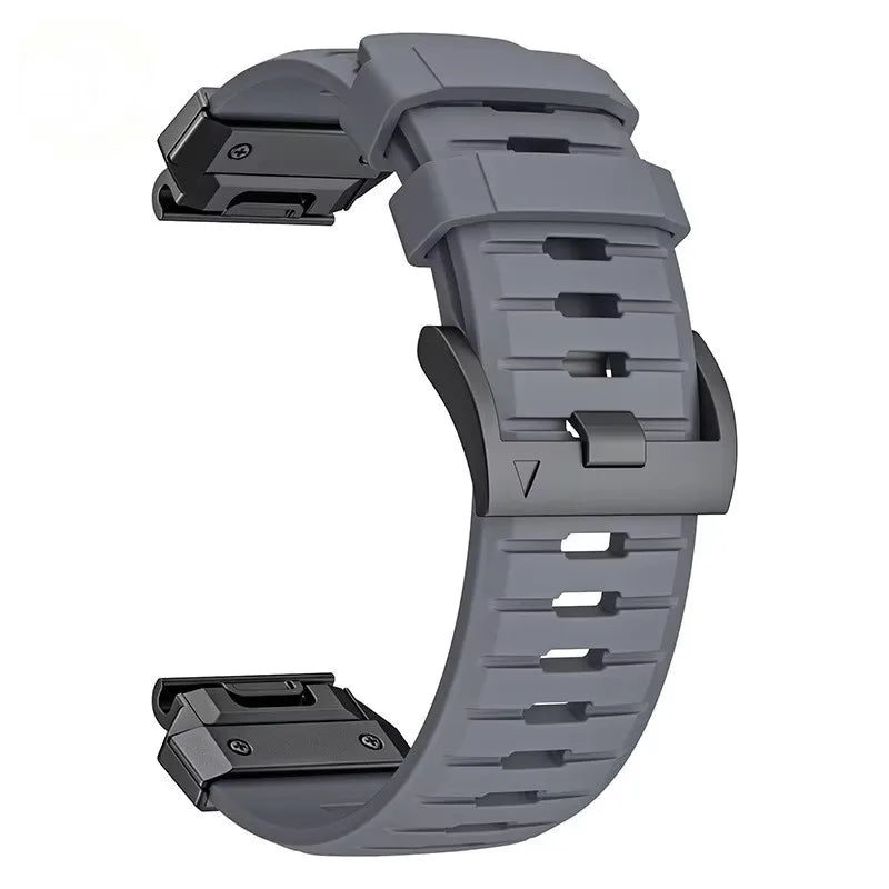 22mm 26mm FKM Fluoroelastomer Rubber Smart Watch Strap suitable for Garmin Fenix 8/7X/7 Pro/965/955 and Instinct 3 watch band