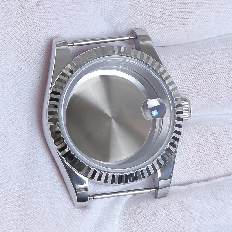 NH35 Watch Accessories, 36mm/39mm Stainless Steel Watch Case for Seiko NH35 NH38 NH36, 28.5mm Movement, Datejust Oyster Dial, Parts