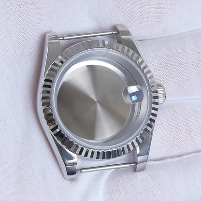 NH35 Watch Accessories, 36mm/39mm Stainless Steel Watch Case for Seiko NH35 NH38 NH36, 28.5mm Movement, Datejust Oyster Dial, Parts