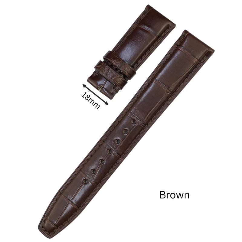 Bracelet de montre en cuir de Crocodile américain, 20mm 21mm 22mm, pour IWC PORTUGIESER PORTOFINO Pilot, outils gratuits