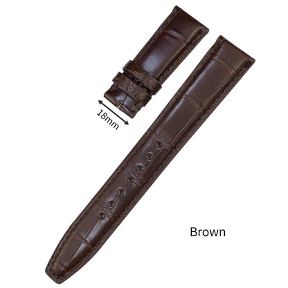 Bracelet de montre en cuir de Crocodile américain, 20mm 21mm 22mm, pour IWC PORTUGIESER PORTOFINO Pilot, outils gratuits
