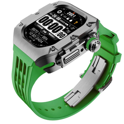 Luxury Mod Kit for Apple Watch Ultra 3 2 49mm, Titanium Alloy Strap for iWatch Series 11 10 9 8 7 6 SE 44mm 45mm