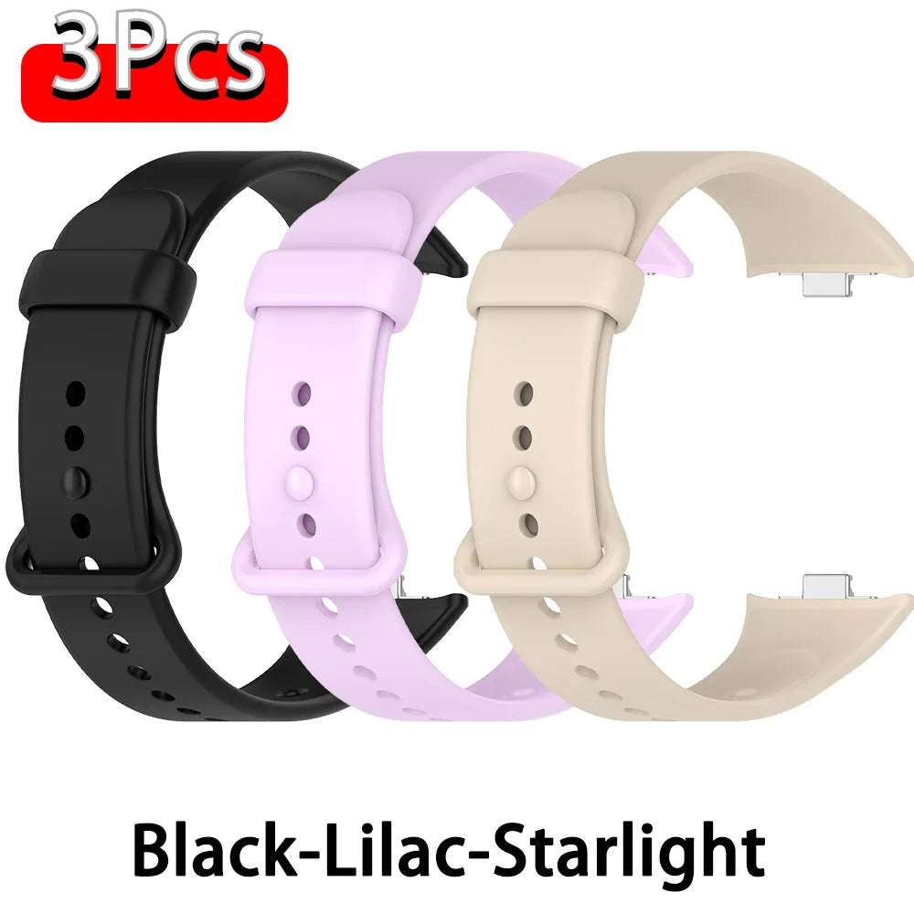 Bracelet en silicone officiel pour Xiaomi Smart Band 10 Pro/9 Pro/8 Pro, bracelet de remplacement pour Redmi Watch 4 5 6, accessoires
