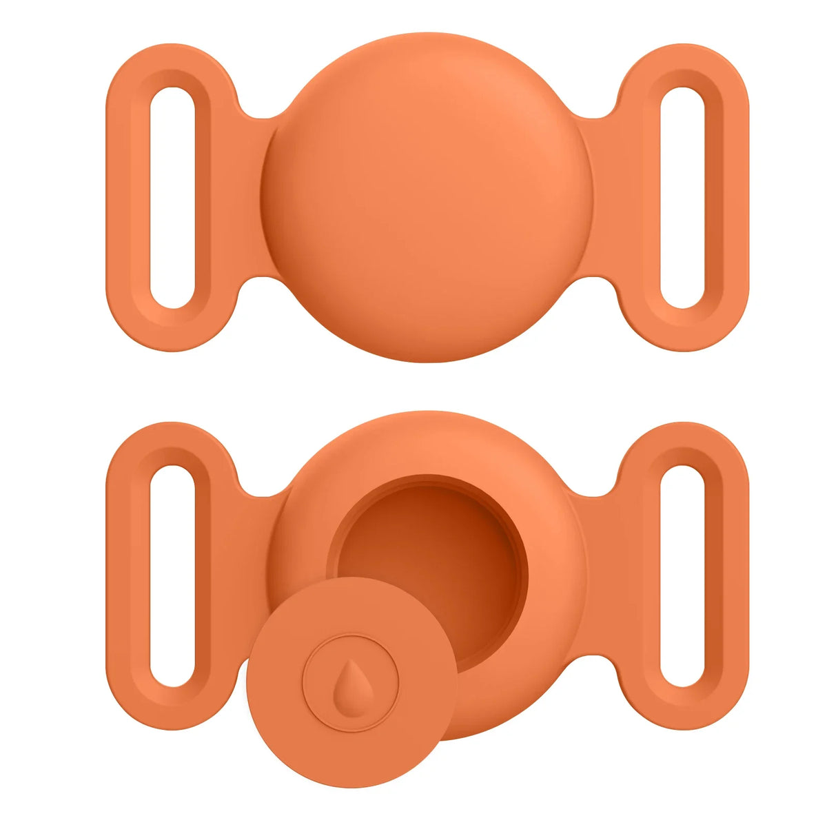 Coque en silicone souple avec porte-clés pour Apple Airtag, collier de chien et de chat, housse de protection anti-rayures pour étiquettes d'air, sacs à dos de bagages