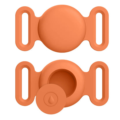 Coque en silicone souple avec porte-clés pour Apple Airtag, collier de chien et de chat, housse de protection anti-rayures pour étiquettes d'air, sacs à dos de bagages