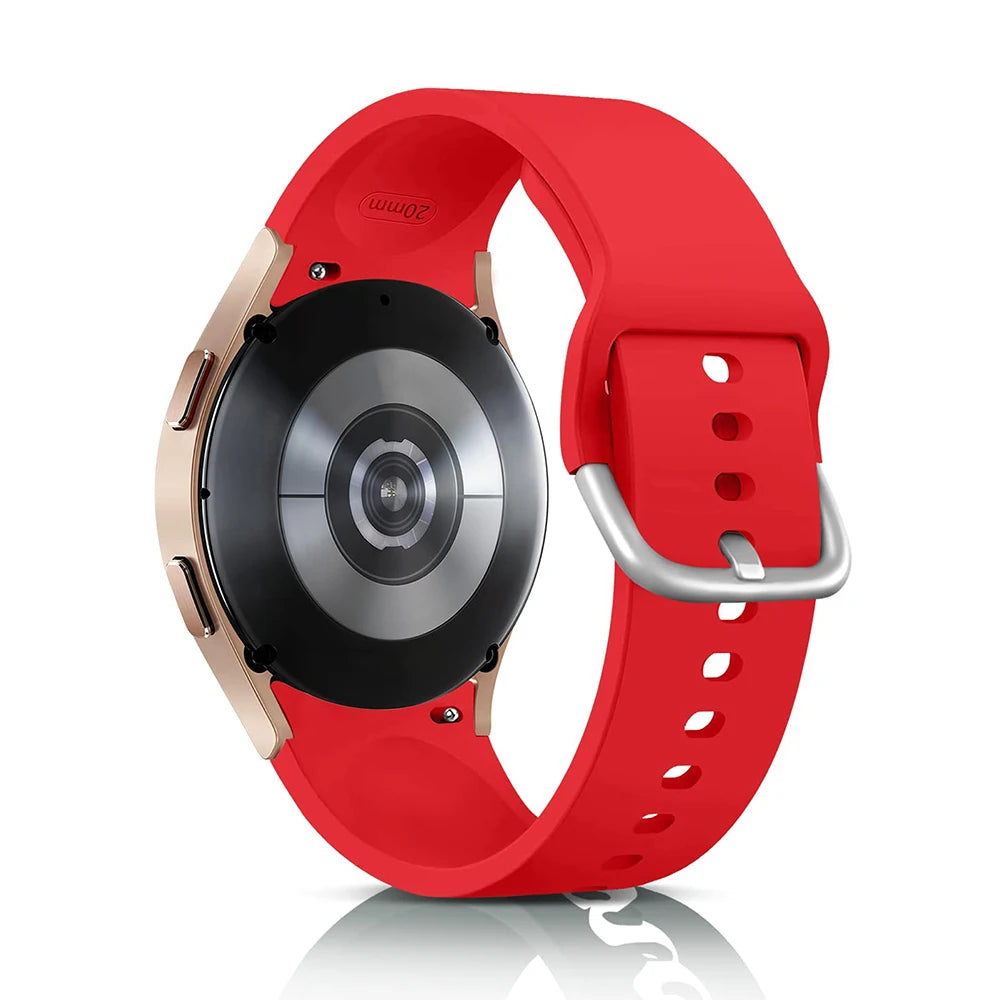 Bracelet en Silicone pour Samsung Galaxy Watch 7 6 5 4 44mm 40mm pro 45mm Sport 20mm Bracelet de montre Galaxy Watch6 Classic 43mm 47mm