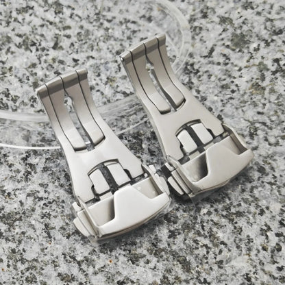 Cinturino Web da 20 mm adatto alla cassa Omega Seamaster NH35, in acciaio inossidabile 904L, fibbia ad ardiglione, argento