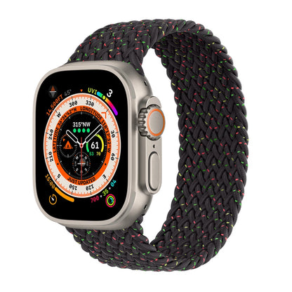 Bracelet tressé Solo Loop pour Apple Watch, 46mm 44mm 40mm 45mm 41mm 42mm, Correa, iWatch Series 11 10 9 SE 8 7 6 5 4 3