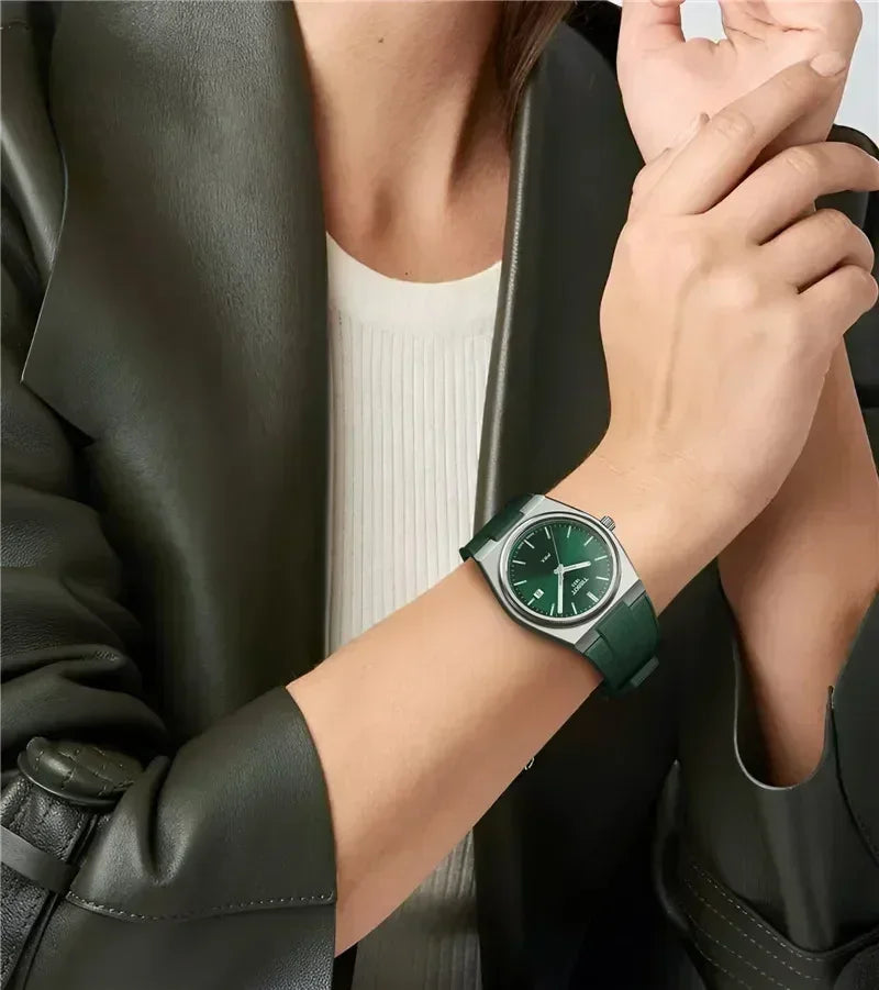 Pour Tissot PRX T137.407/T137.410 Bracelet en Silicone à dégagement rapide Super Player 40mm hommes Bracelet de montre en caoutchouc convexe 12mm