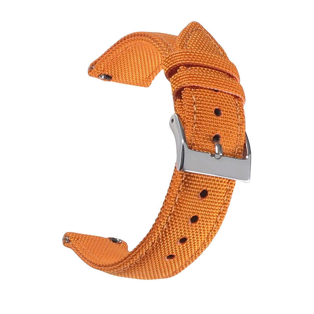 Waterproof voile fabric watch strap, quick-release watch strap, 18mm 19mm 20mm 21mm 22mm 24mm nylon watch strap for Blancpain and Omega