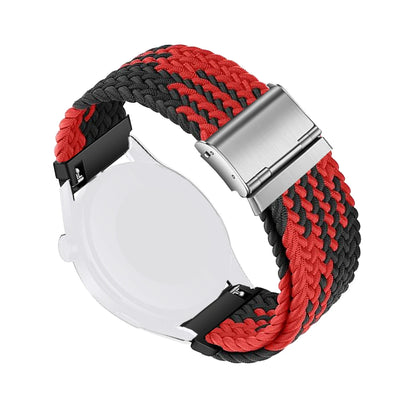 Bracelet à boucle tressée en Nylon, 20/22mm, pour Garmin Forerunner 265 55 965 165, Bracelet de Sport Garmin Venu 3/2 Vivoactive 5