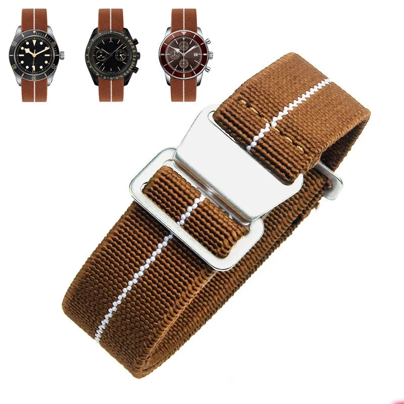 Nylon Watch Strap for Seiko Water Ghost Tudor Samsung, 18mm 20mm 22mm, Universal Men's Sport SmartWatch Band