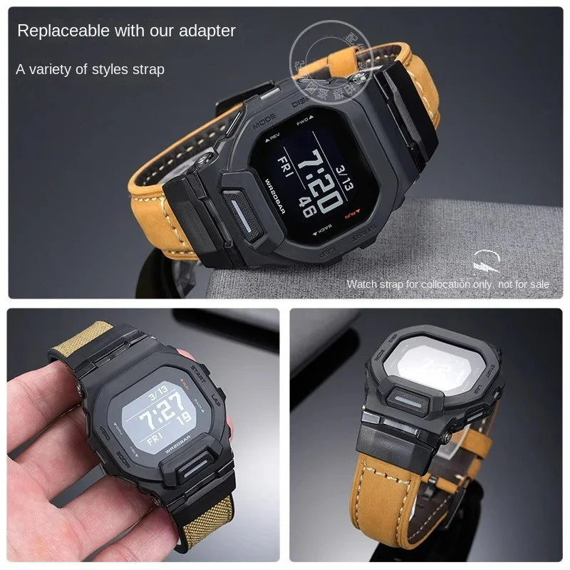 Modified Strap Adapter GR-B100-1A for Casio GBD-200SM GBD-200, G-Shock Connector, Rubber Strap, 24mm Metal Strap Conversion