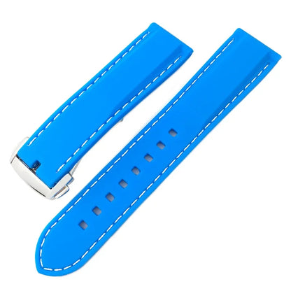 Soft Natural Rubber Watch Strap, 18mm 20mm 22mm, Suitable for HUAWEI GT SEIKO SKX IWC Tudor 19mm 21mm, Silicone for Tissot Diving Bracelet