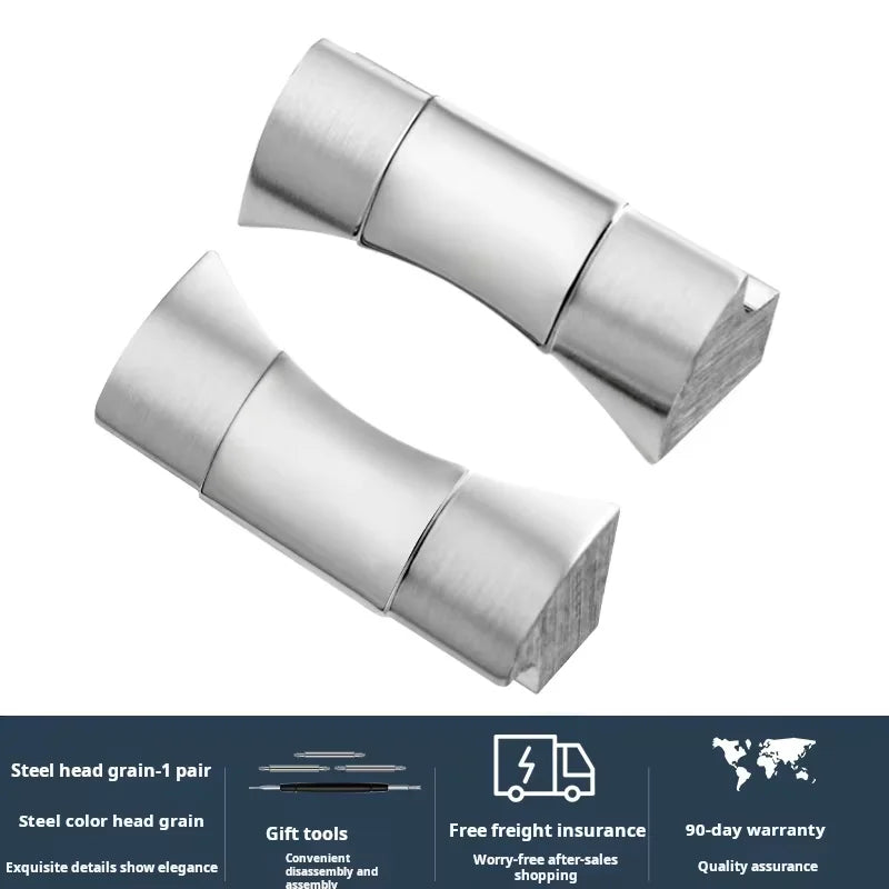 Bracelet en caoutchouc incurvé en acier inoxydable, 20mm 21mm 22mm, lien d'extrémité de tête pour Tudor Biwan M79363, connecteur adaptateur petit monstre