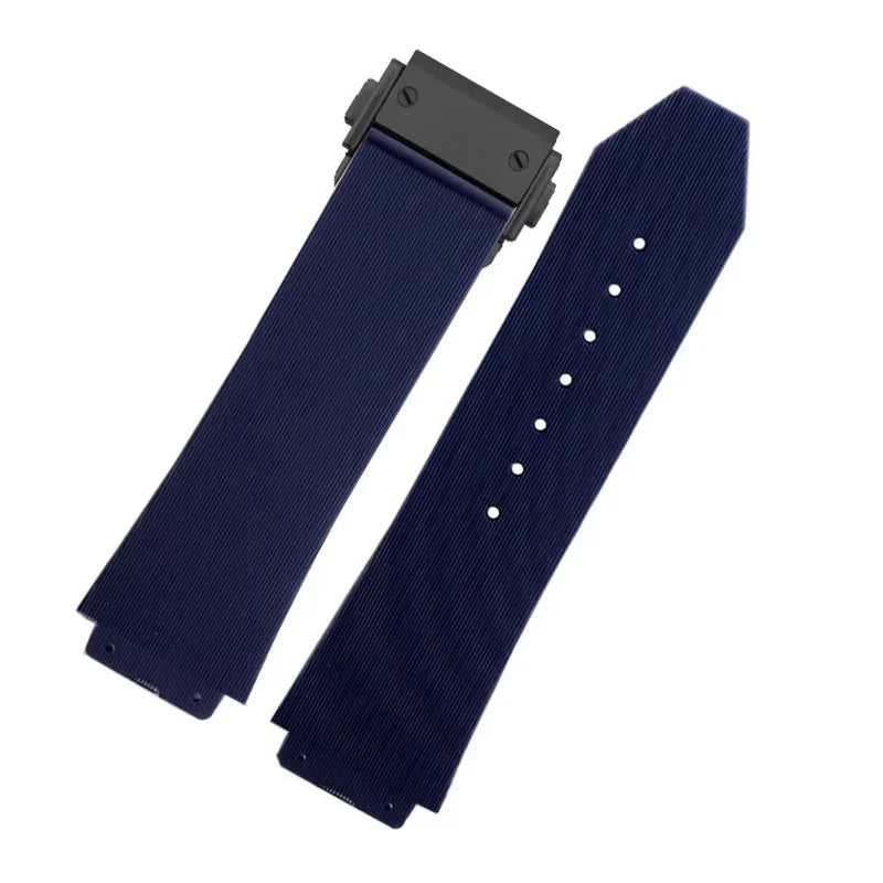 Cinturini per orologi HUBLOT BIG BANG, silicone, 25*19mm, impermeabili, per orologi da uomo, cinturino a catena per orologi, accessori per orologi, cinturino in gomma