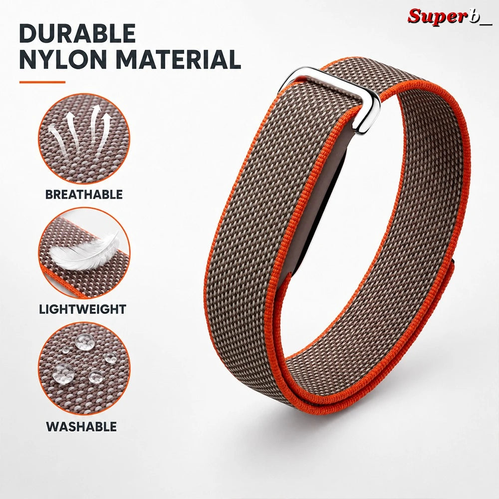 Bracelet de montre sport en nylon côtelé pour Google Fitbit Air, bracelet respirant pour hommes et femmes, accessoires de remplacement.