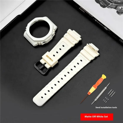 Bracelet de montre en résine pour Casio G-SHOCK GA-2100 GA-2110, Kit de modification de bracelet de montre en caoutchouc étanche pour hommes, avec outils
