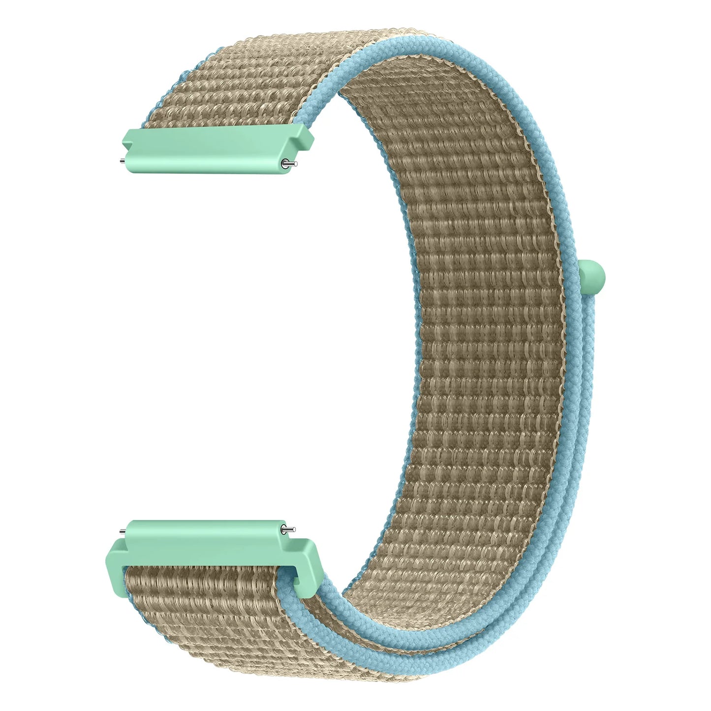Bracelet à boucle en Nylon pour Amazfit Bip 6/5/GTS 4/3/2/2e/Mini/GTR 42mm/47mm/GTR 4/3 Pro Sport, 20mm/22mm, 2 bandes