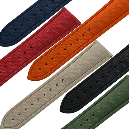Quick Release FKM Fluoro Rubber Watch Strap for Omega Seamaster AT150 Breitling Seiko 5 Longines Oris 20mm 21mm 22mm