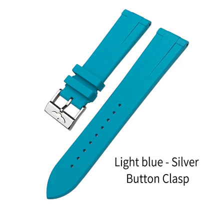 Bracelet de montre en caoutchouc fluoré FKM à dégagement rapide, 21mm 22mm, pour Breitling Navitimer Avenger Superocean, bracelet de montre souple coloré
