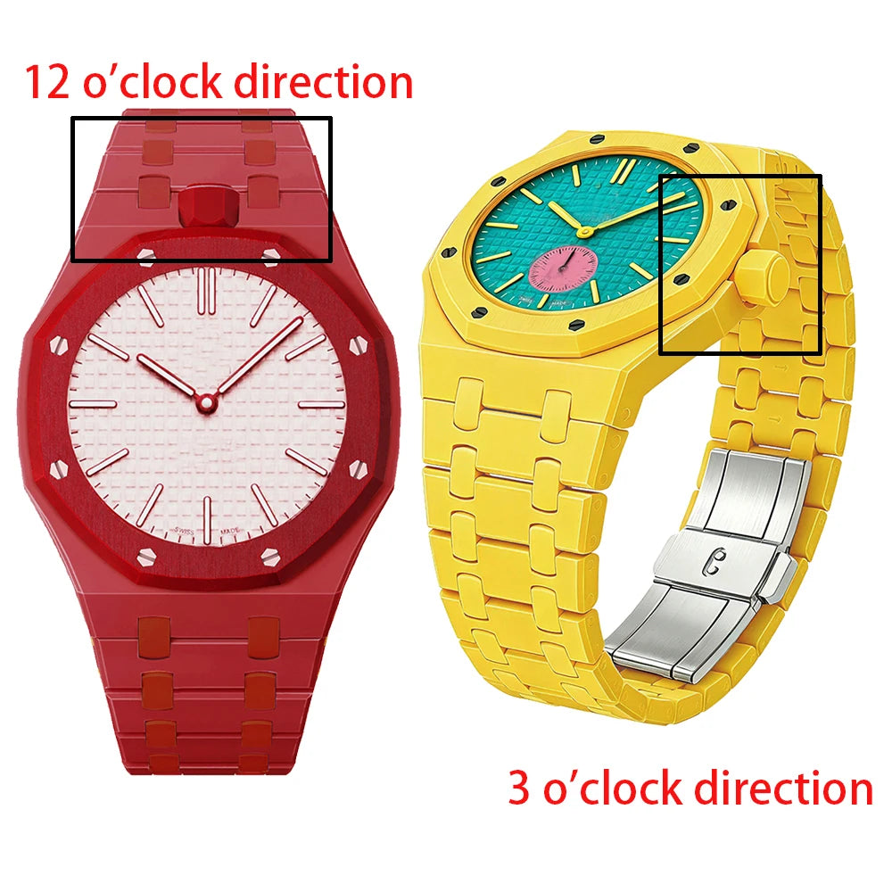 Étui et bracelet en céramique biocéramique 2 en 1 pour montres de poche Swatch x AP Royal pop, kit de modification pour transformer en montre-bracelet