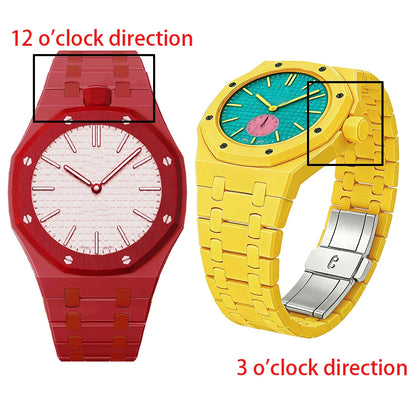 Étui et bracelet en céramique biocéramique 2 en 1 pour montres de poche Swatch x AP Royal pop, kit de modification pour transformer en montre-bracelet