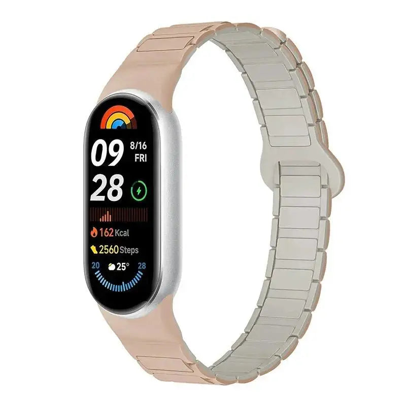 Bracelet magnétique en silicone pour Xiaomi Mi Band 10, 9, 8 – Accessoire de montre de sport