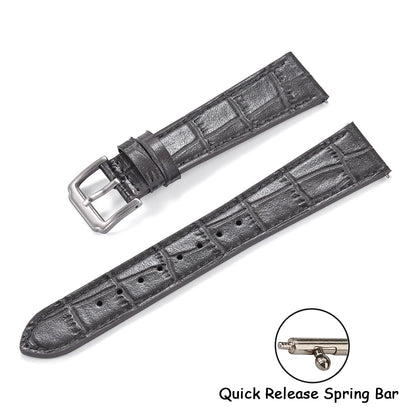 16/18/19/20/21/22mm Cinturino per orologio in pelle con motivo a fiamma Cinturino per orologio in pelle a sgancio rapido da donna e uomo per bracciale Omega Seiko Cartier
