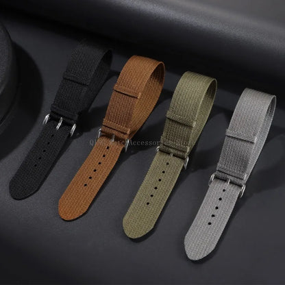 For Samsung Galaxy Watch 42/46mm Universal Nylon Watch Bands for Men and Women, New Ribbed Nylon Watch Band Accessory