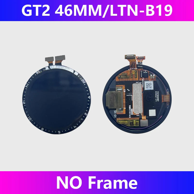 Pour Huawei GT2 assemblage d'écran avec cadre GT2 42/46MM écran de montre LTN-B19 écran d'affichage