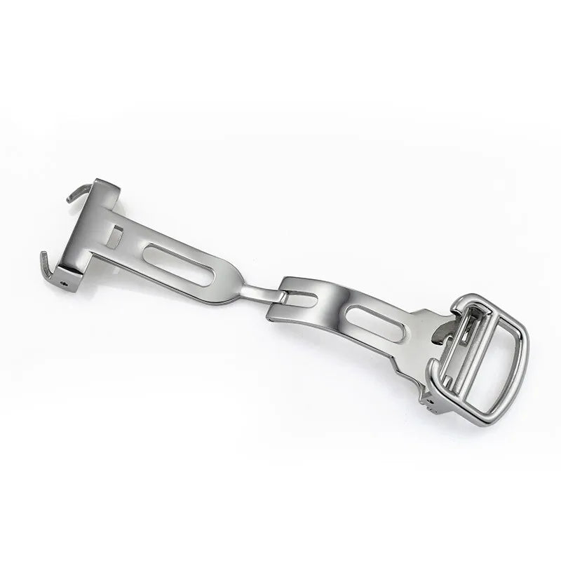 Pour fermoir déployant Cartier 12mm 14mm 16mm 18mm, boucle de montre en acier inoxydable de remplacement, compatible avec les bracelets à boucle simple et double.