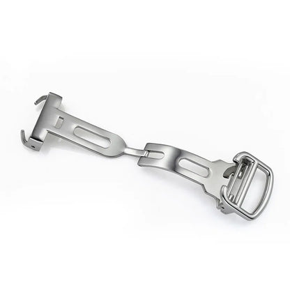 Pour fermoir déployant Cartier 12mm 14mm 16mm 18mm, boucle de montre en acier inoxydable de remplacement, compatible avec les bracelets à boucle simple et double.