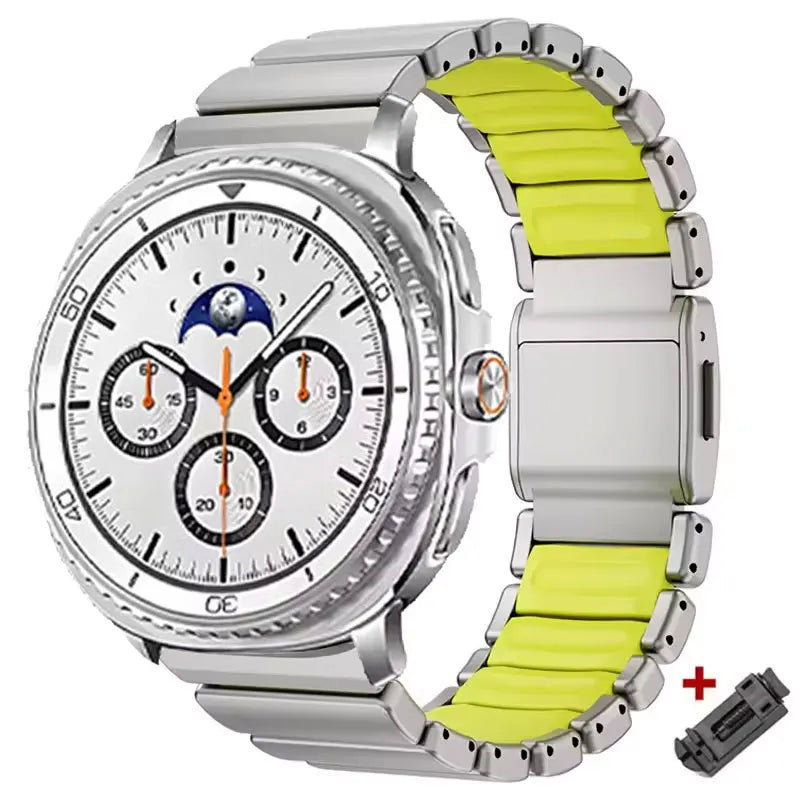 Metal Bracelet for Samsung Galaxy Watch 8 40mm 44mm 8 Classic 46mm, Magnetic Buckle Strap for Galaxy Watch 7 Ultra 2025 47mm