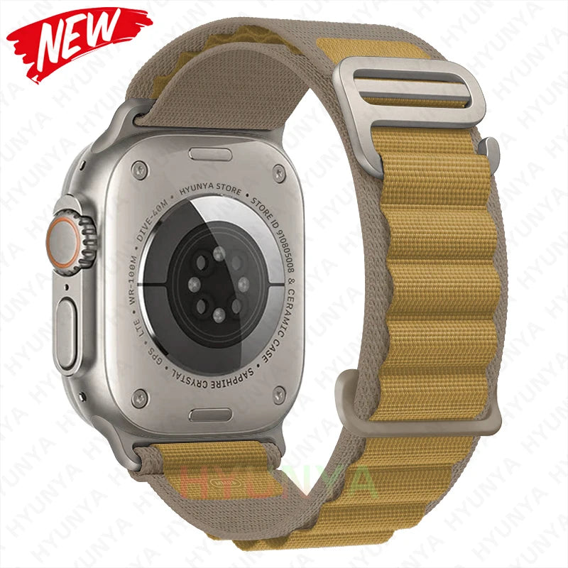 Cinturino per Apple Watch, bracciale alpino per cinturino Apple Watch Ultra 2 3, cinturino 45mm 49mm 42mm 46mm 44mm 41mm 40mm, cinturino Iwatch serie 11 9 8 7 SE 10